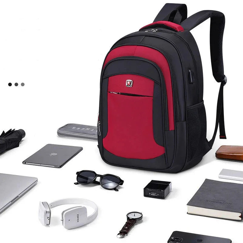 USB Recharging Male Backpacks Teenagers Boys High Quality School College Students Laptop Large Capacity Bags Wholesale