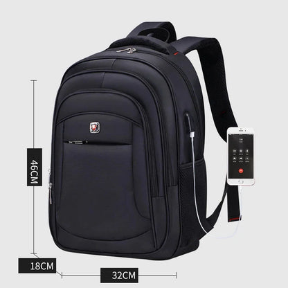 USB Recharging Male Backpacks Teenagers Boys High Quality School College Students Laptop Large Capacity Bags Wholesale