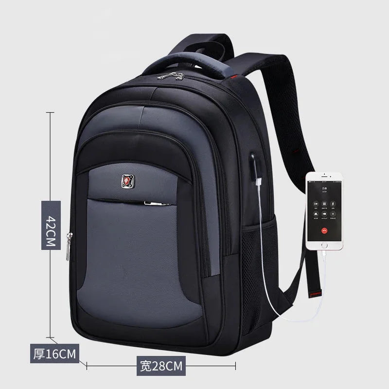 USB Recharging Male Backpacks Teenagers Boys High Quality School College Students Laptop Large Capacity Bags Wholesale