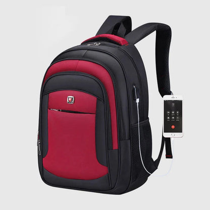 USB Recharging Male Backpacks Teenagers Boys High Quality School College Students Laptop Large Capacity Bags Wholesale