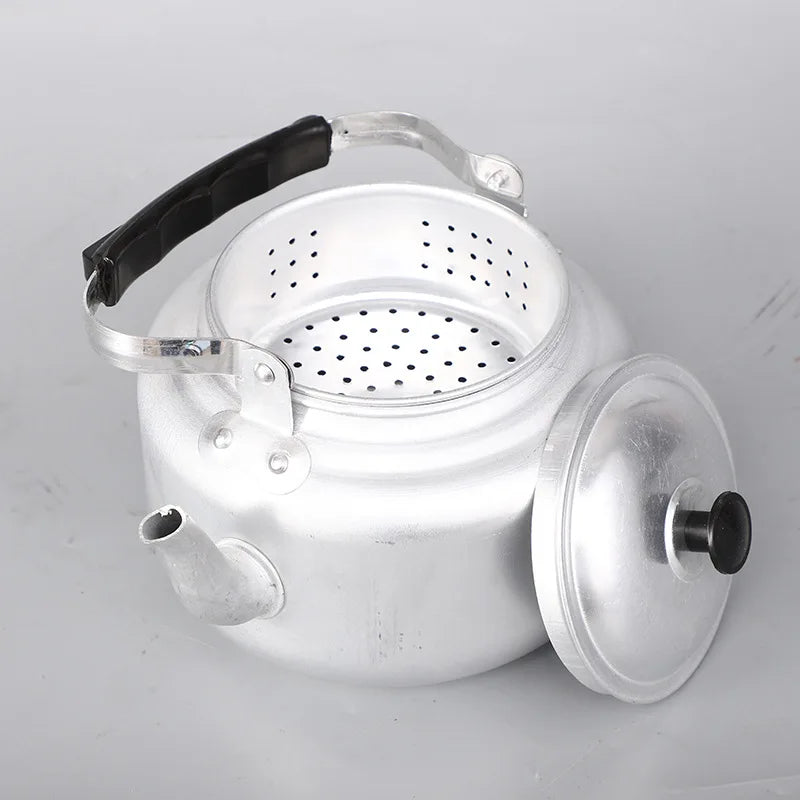 Ultra Light Aluminum Alloy Teapot Portable Camping Coffee Kettle with Filter Outdoor Hiking Picnic Camping Backpack Cookware