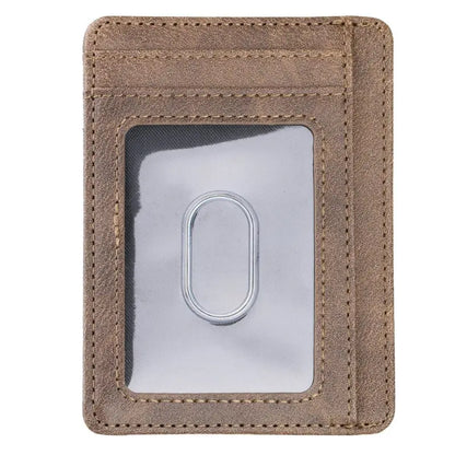 Ultra Slim RFID Blocking Minimalist Wallet Business Card Cover Case Super Thin Men Leather Bank ID Credit Card Holders