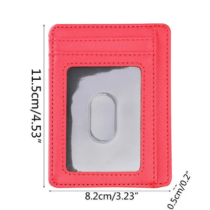 Ultra Slim RFID Blocking Minimalist Wallet Business Card Cover Case Super Thin Men Leather Bank ID Credit Card Holders