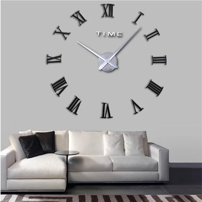 Ultra large creative Roman wall clock living room acrylic clock home decoration minimalist DIY creative wall clock