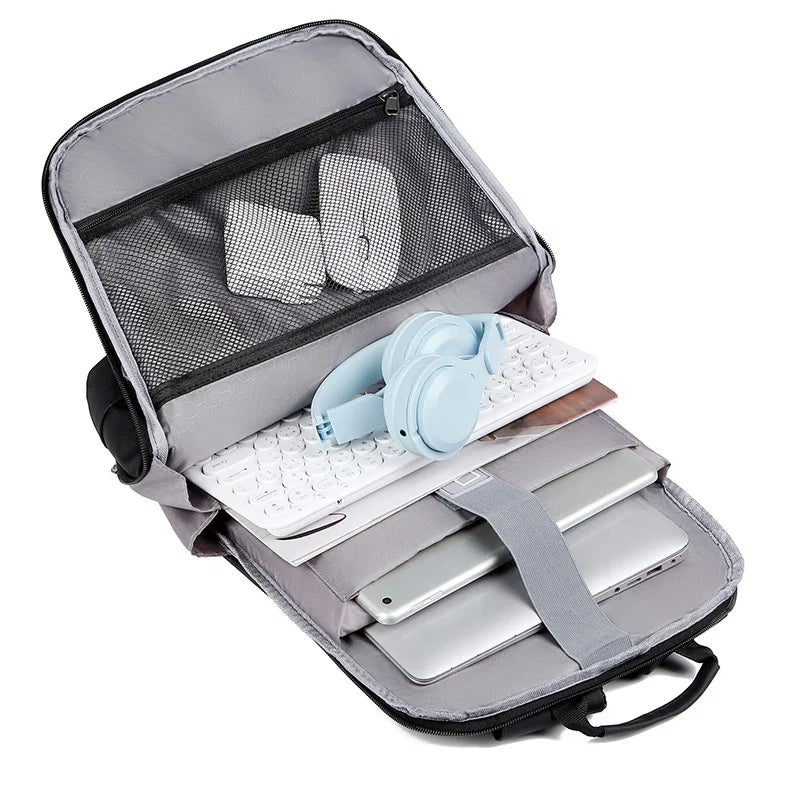 Ultra-thin Laptop Backpack 15.6 Inch Business Men Bag Women Backpacks Solid Color Unisex Backpacks Slim Back Pack mochila hombre