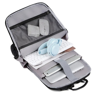 Ultra-thin Laptop Backpack 15.6 Inch Business Men Bag Women Backpacks Solid Color Unisex Backpacks Slim Back Pack mochila hombre