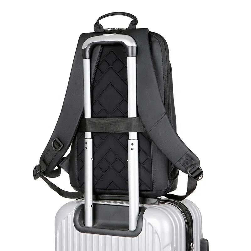 Ultra-thin Laptop Backpack 15.6 Inch Business Men Bag Women Backpacks Solid Color Unisex Backpacks Slim Back Pack mochila hombre