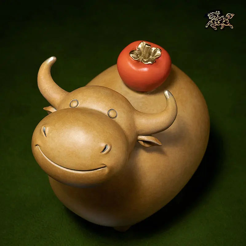 Unique Stock market finance busines Recruit wealth Lucky mascot BULL NIU SHI bronze sculpture HOME living ROOM decorative statue