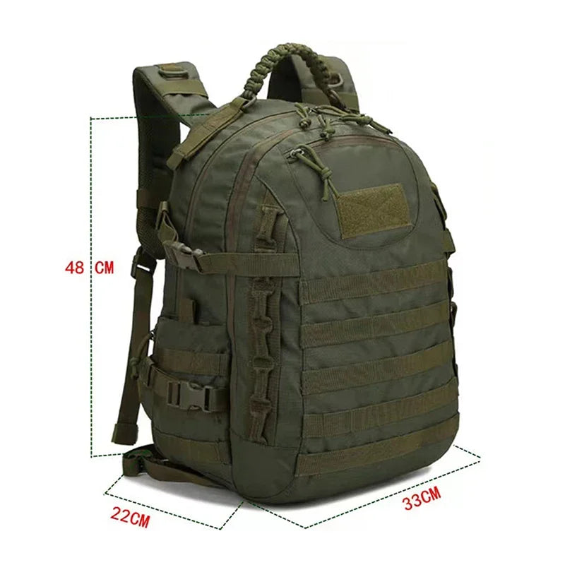 Unisex 35L Hiking Backpack Outdoor Sports Camping Backpack Multifunctional Hunting Fishing Backpack Military Tactical Backpack