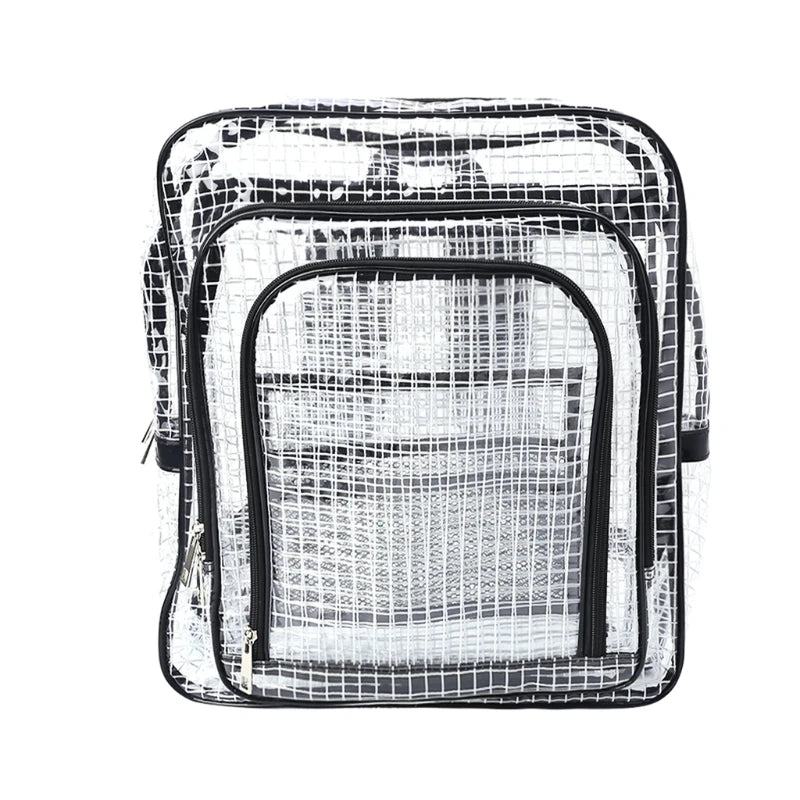 Unisex Anti-static Clear Backpack Travel Shoulder Bags PVC Rucksack Engineer Tools Bag