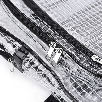 Unisex Anti-static Clear Backpack Travel Shoulder Bags PVC Rucksack Engineer Tools Bag