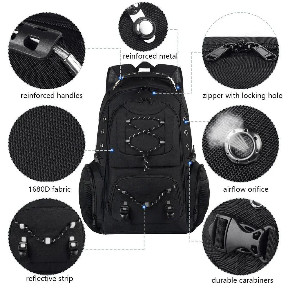 Unisex Business Backpack Computer Bag Multifunctional Charging Waterproof Large Capacity Backpack Outdoor Travel Bag