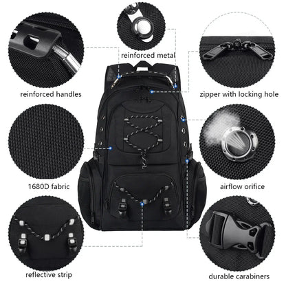 Unisex Business Backpack Computer Bag Multifunctional Charging Waterproof Large Capacity Backpack Outdoor Travel Bag