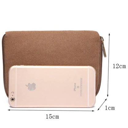 Unisex Canvas Coin Bag Purse Women Coin Money Card Holder Wallet Case Zipper Key Storage Pouch For Kid Girl Gift