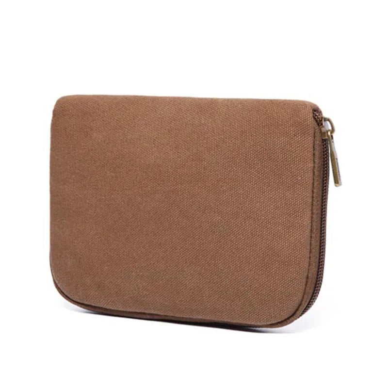Unisex Canvas Coin Bag Purse Women Coin Money Card Holder Wallet Case Zipper Key Storage Pouch For Kid Girl Gift