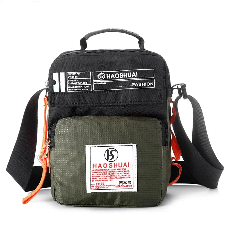 Unisex High Quality Cross Body Top Handle Bag Military Fashion Trends Casual Handbag Nylon Sling Shoulder Messenger Tote Bags