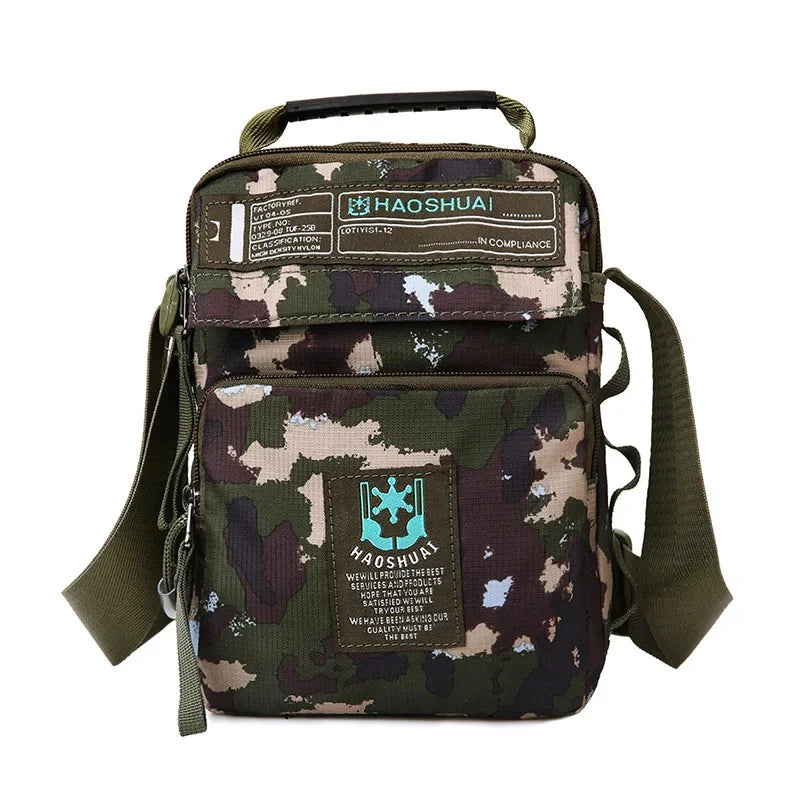 Unisex High Quality Cross Body Top Handle Bag Military Fashion Trends Casual Handbag Nylon Sling Shoulder Messenger Tote Bags