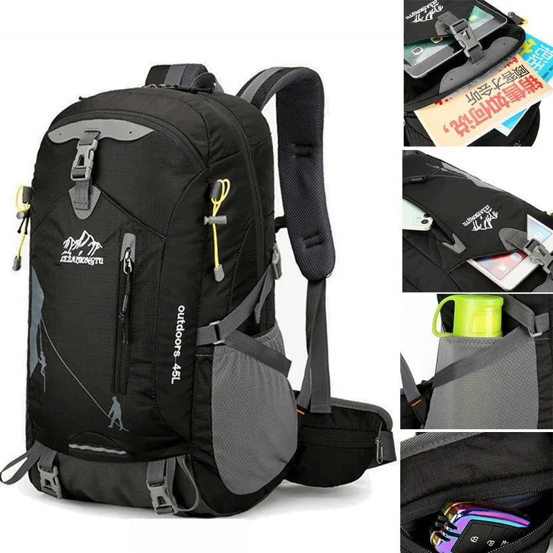 Unisex Waterproof Outdoor Climbing Camping Travel Sports Backpack Trekking Rucksack Bag Pack For Male Female