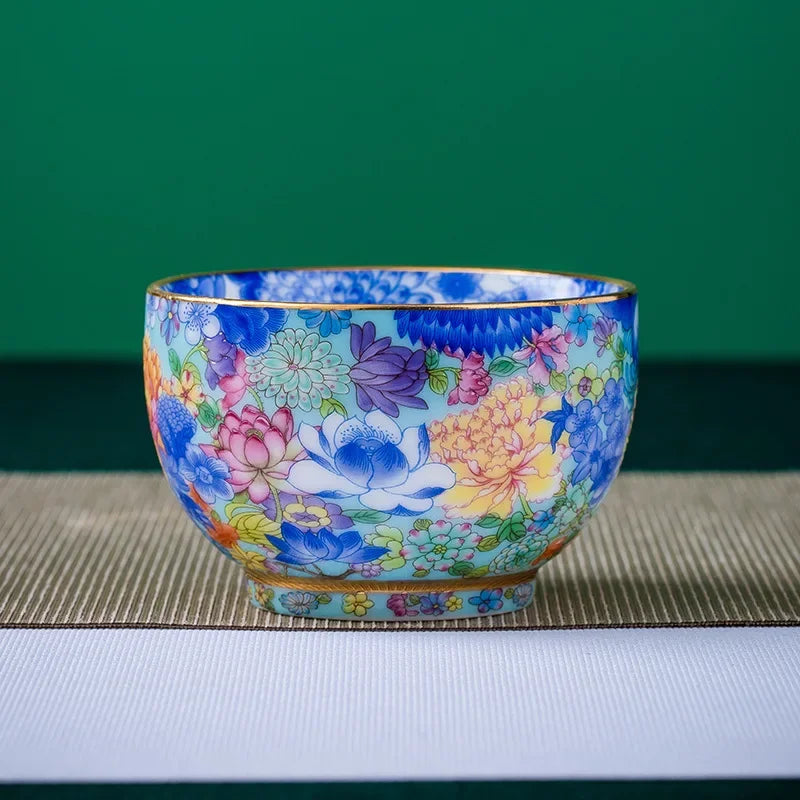 Unusual Aesthetic Jingdezhen Porcelain Ceramic Tea Cup Teeware Teware Handmade Mug Glaze For Puer Kung Fu Oolong Tieguanyin
