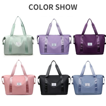 Upgrade Women Travel Duffel Bag Expandable Large Capacity Lightweight Waterproof