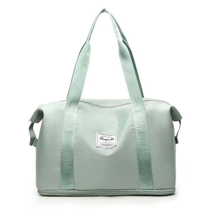 Upgrade Women Travel Duffel Bag Expandable Large Capacity Lightweight Waterproof
