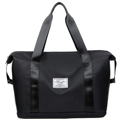 Upgrade Women Travel Duffel Bag Expandable Large Capacity Lightweight Waterproof
