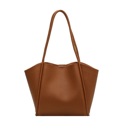 Upgraded PU Bucket Bag Functional Shoulder Bag Convenient Tote Bag Versatile Bucket Bag for Office School or Shopping
