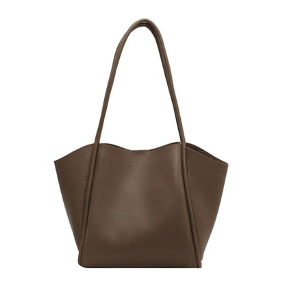 Upgraded PU Bucket Bag Functional Shoulder Bag Convenient Tote Bag Versatile Bucket Bag for Office School or Shopping