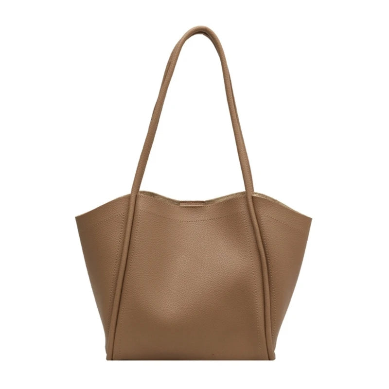 Upgraded PU Bucket Bag Functional Shoulder Bag Convenient Tote Bag Versatile Bucket Bag for Office School or Shopping