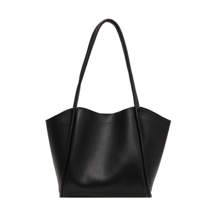 Upgraded PU Bucket Bag Functional Shoulder Bag Convenient Tote Bag Versatile Bucket Bag for Office School or Shopping