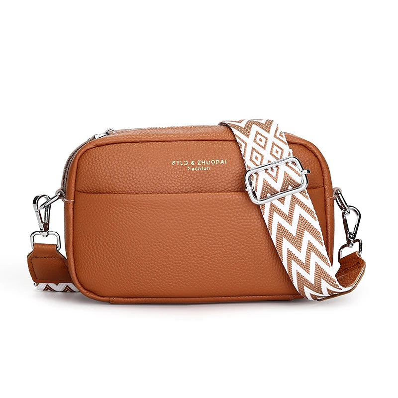 Upgraded Version Genuine Leather Handbags Women's Bag Messenger Bag Cow Leather Women Shoulder Crossbody Bags Designer Tote Sac