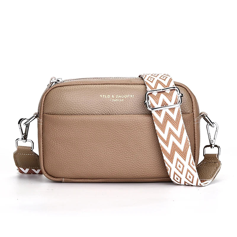 Upgraded Version Genuine Leather Handbags Women's Bag Messenger Bag Cow Leather Women Shoulder Crossbody Bags Designer Tote Sac