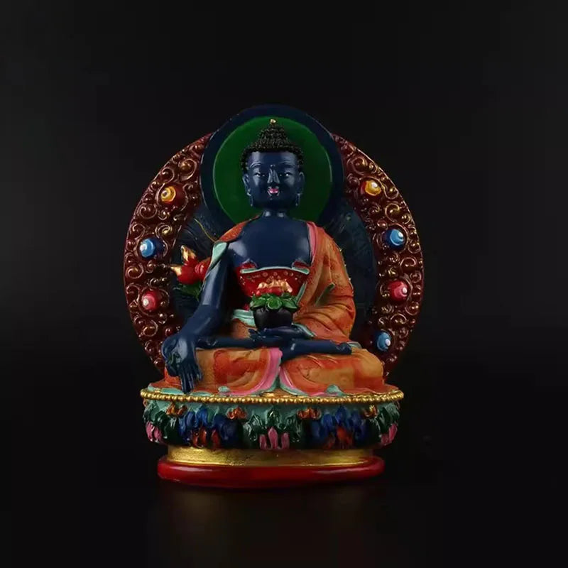Vajrapani, King dense tracks wead the Bodhisattva, hand painted, small statues of Yamantaka , buddha figurine
