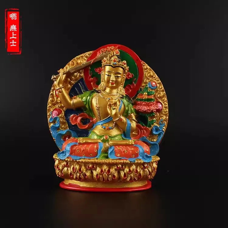 Vajrapani, King dense tracks wead the Bodhisattva, hand painted, small statues of Yamantaka , buddha figurine