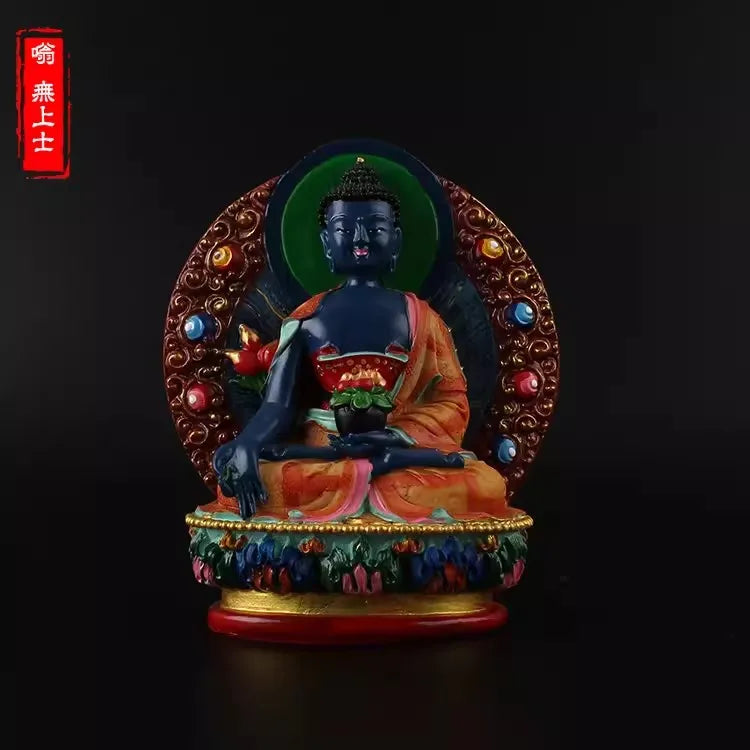 Vajrapani, King dense tracks wead the Bodhisattva, hand painted, small statues of Yamantaka , buddha figurine