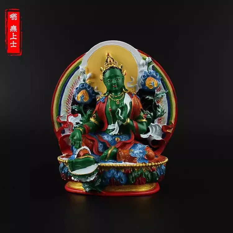 Vajrapani, King dense tracks wead the Bodhisattva, hand painted, small statues of Yamantaka , buddha figurine
