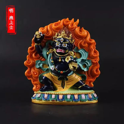 Vajrapani, King dense tracks wead the Bodhisattva, hand painted, small statues of Yamantaka , buddha figurine