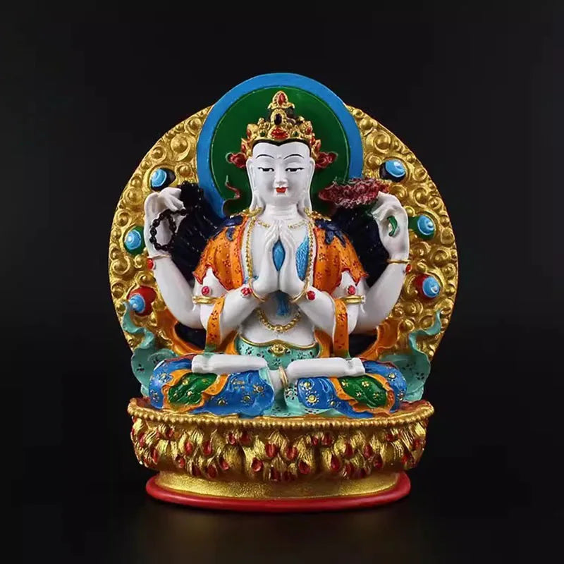 Vajrapani, King dense tracks wead the Bodhisattva, hand painted, small statues of Yamantaka , buddha figurine