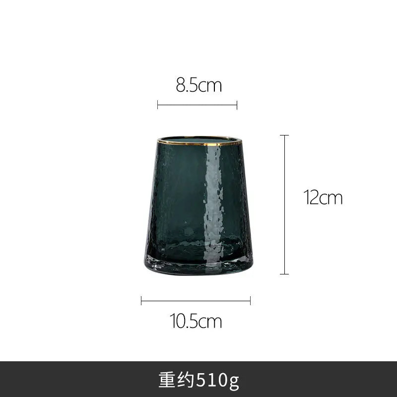 Vase European Style Ins Light Luxury Large Transparent Small Daisy Glass Vase Color Flower Arrangement Home Decoration