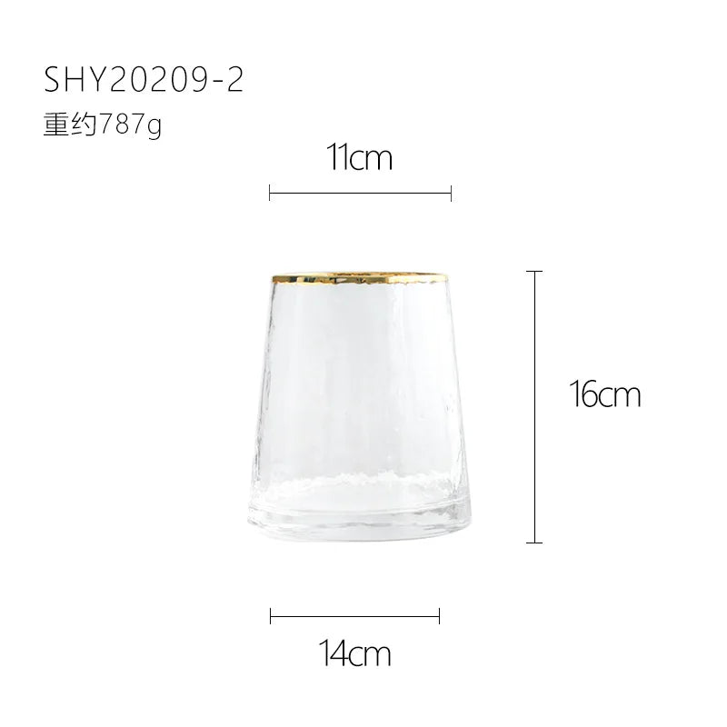 Vase European Style Ins Light Luxury Large Transparent Small Daisy Glass Vase Color Flower Arrangement Home Decoration