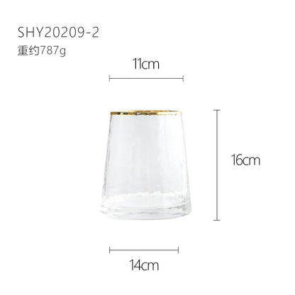 Vase European Style Ins Light Luxury Large Transparent Small Daisy Glass Vase Color Flower Arrangement Home Decoration