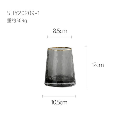 Vase European Style Ins Light Luxury Large Transparent Small Daisy Glass Vase Color Flower Arrangement Home Decoration