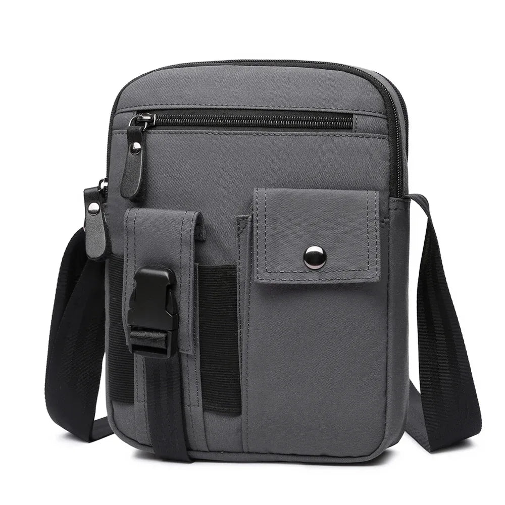 Vegan Crossbody Shoulder Bag Fashion Handbag Black Messenger bag Men Custom Mens Strap Unisex OEM Pockets Customized Bulk
