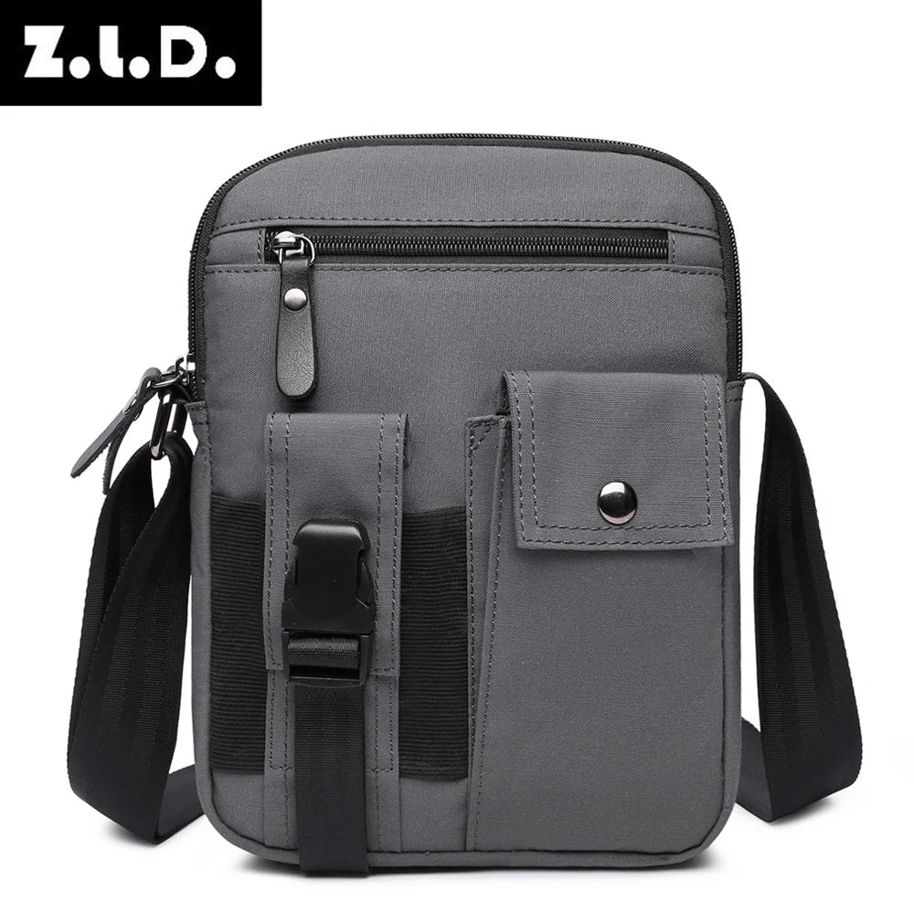 Vegan Crossbody Shoulder Bag Fashion Handbag Black Messenger bag Men Custom Mens Strap Unisex OEM Pockets Customized Bulk