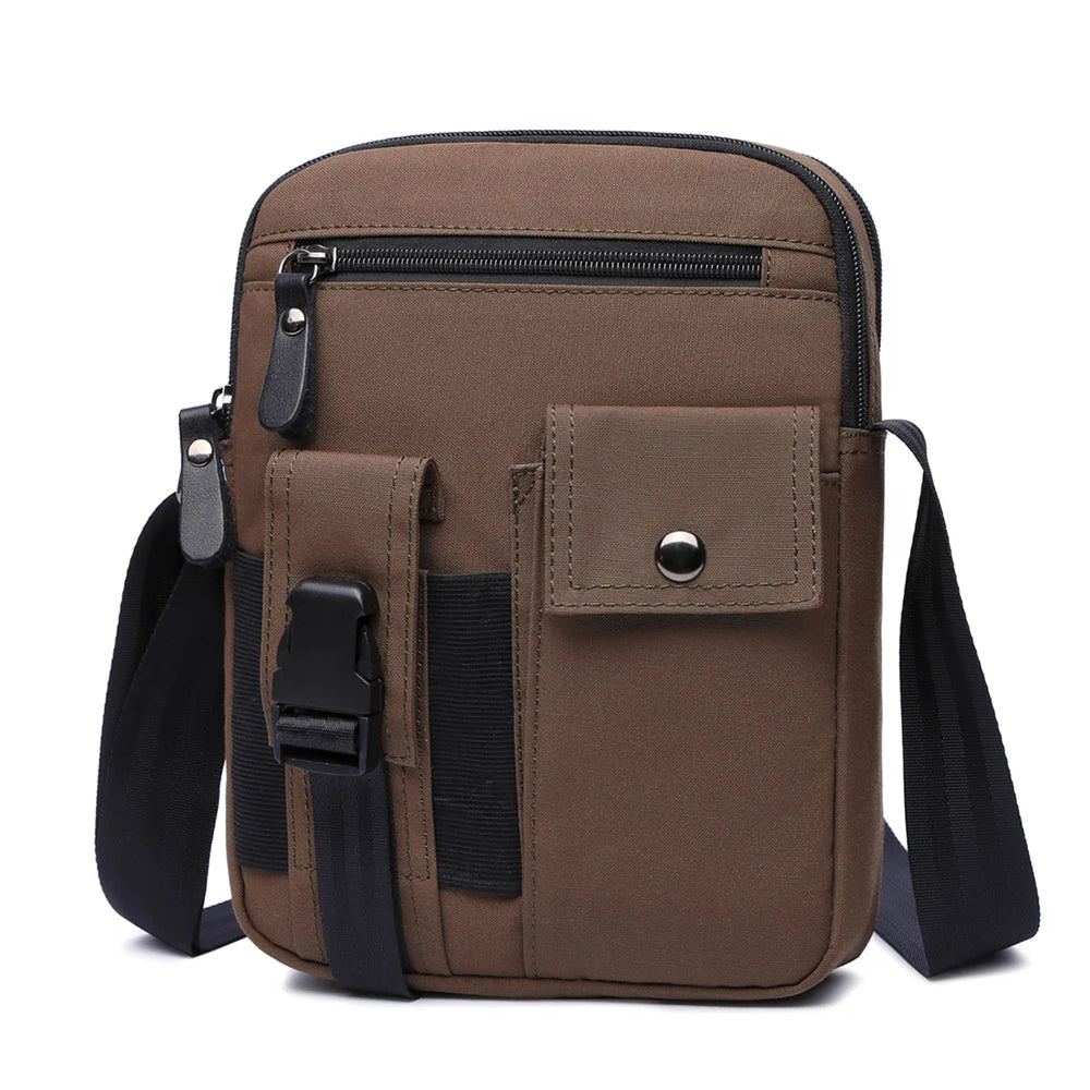 Vegan Crossbody Shoulder Bag Fashion Handbag Black Messenger bag Men Custom Mens Strap Unisex OEM Pockets Customized Bulk