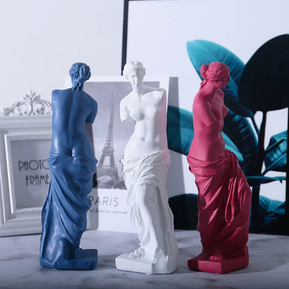 Venus De Milo Statue Abstract Resin Desktop Ornaments Sculpture Miniature Goddess Figurines Character Nordic Crafts Home Decor