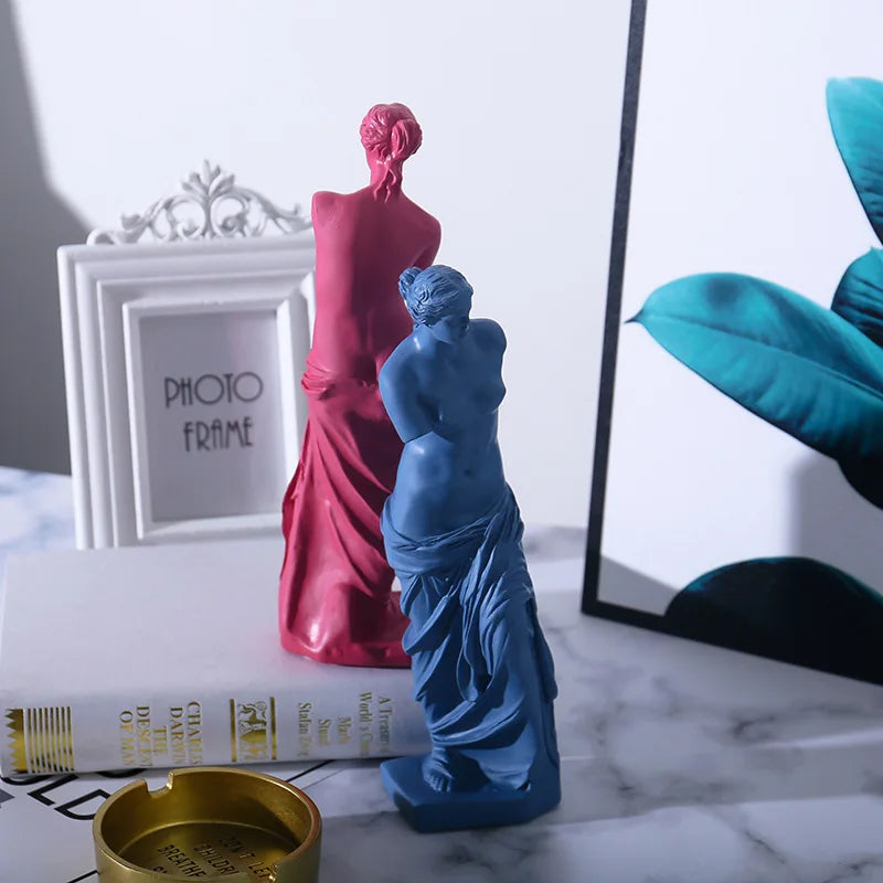 Venus De Milo Statue Abstract Resin Desktop Ornaments Sculpture Miniature Goddess Figurines Character Nordic Crafts Home Decor