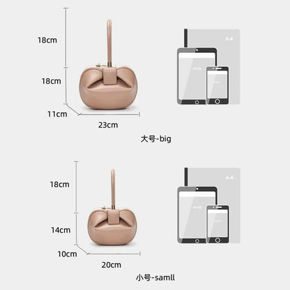 Versatile Niche Handbag European and American Retro Dumpling Bag Genuine Leather Women's Bag Designer Bags Luxury