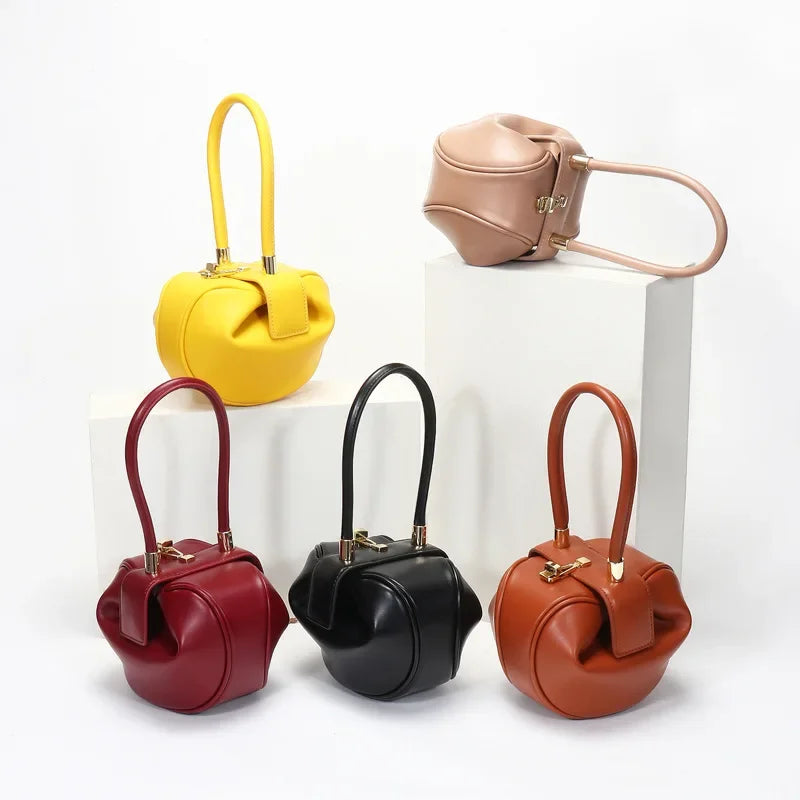 Versatile Niche Handbag European and American Retro Dumpling Bag Genuine Leather Women's Bag Designer Bags Luxury
