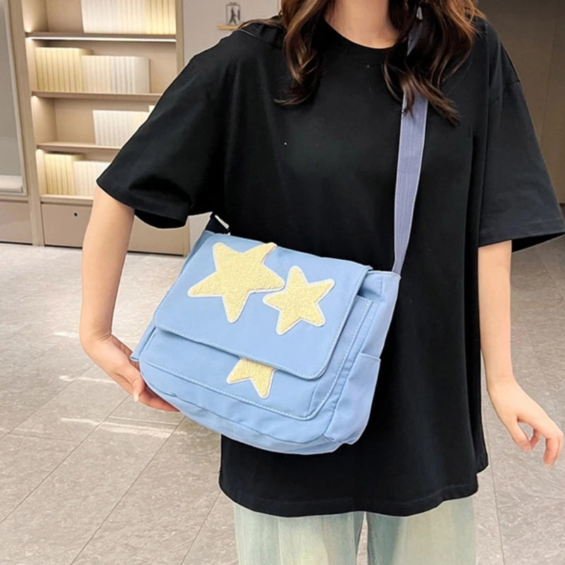 Versatile Shoulder Bag Bag for Girl Student Canvas Crossbody Bag